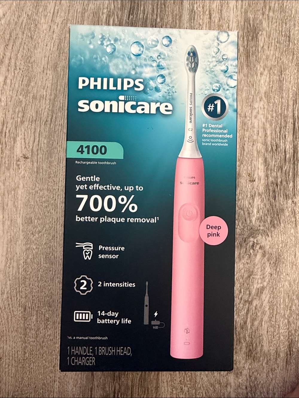 Philips Sonicare 4100 Electric Toothbrush - Deep Pink